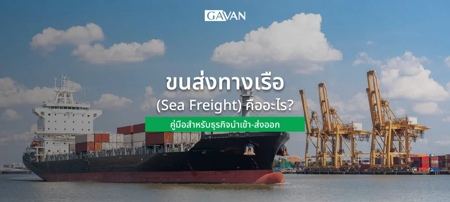 ขนส่งทางเรือ (Sea Freight) คืออะไร? คู่มือสำหรับธุรกิจนำเข้า-ส่งออก