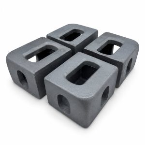 หัวลูกเต๋าคอนเทนเนอร์ Corner Casting มาตรฐาน ISO 1161 เหล็กหล่อ SCW480